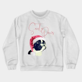 Frenchie Santa Paws Crewneck Sweatshirt